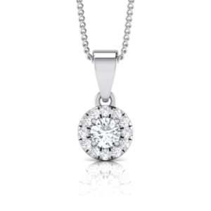 Circular Grace Solitaire Pendant